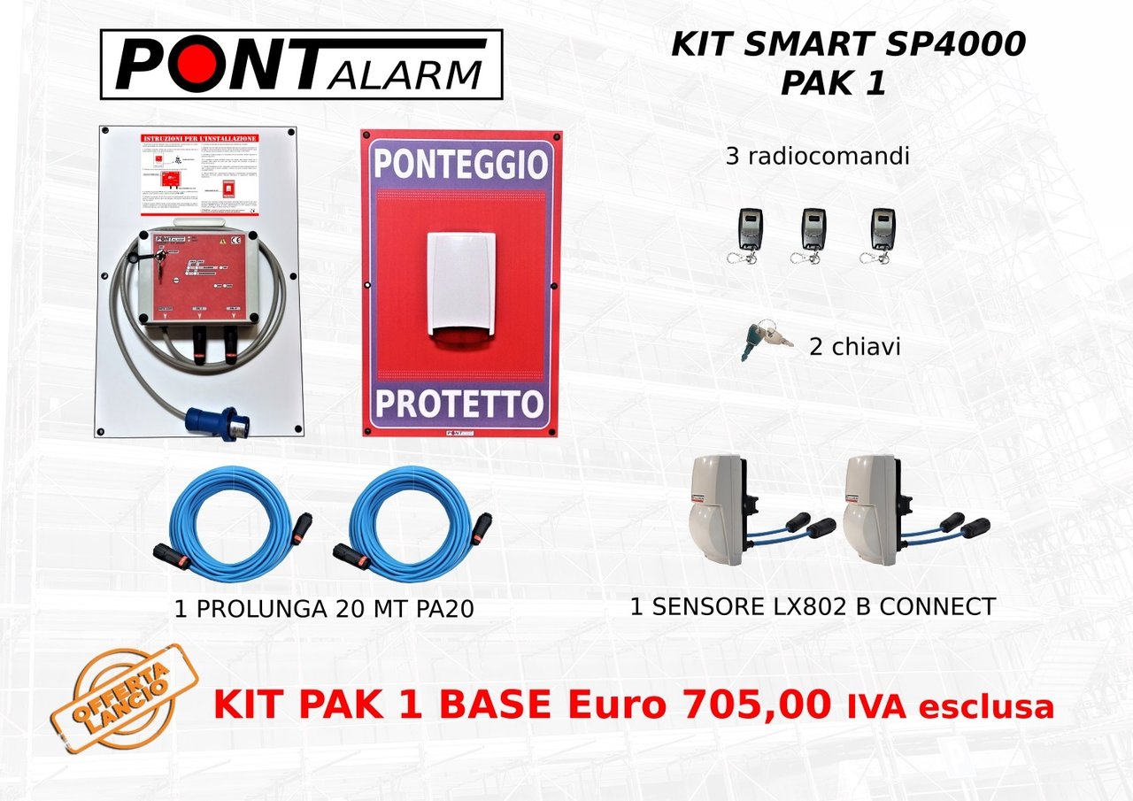 Kit PONTALARM SMART SP4000 PAK2 BASE LX