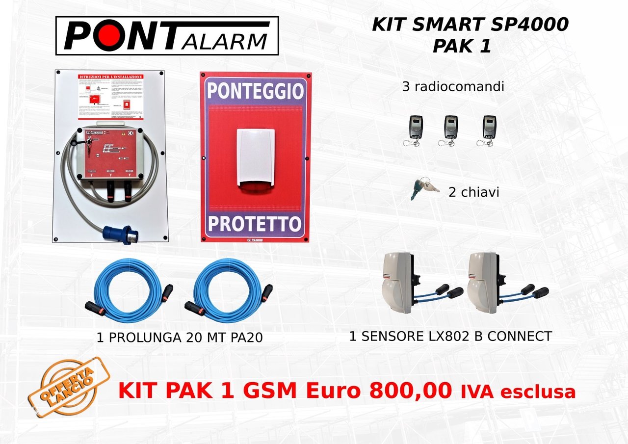 Kit PONTALARM SMART SP4000 PAK2 GSM LX