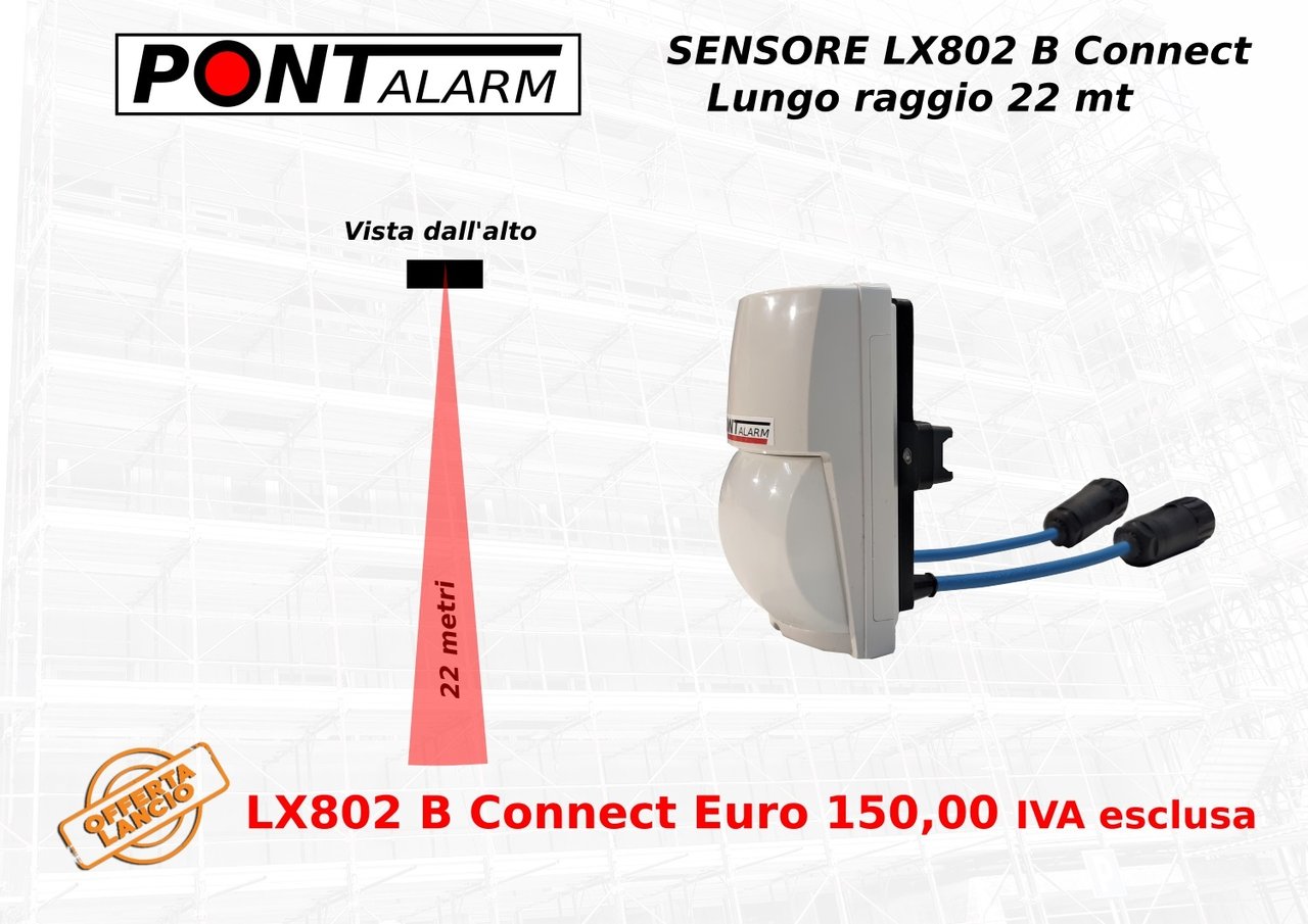 Sensore Pontalarm LX802 B Connect Lungo raggio