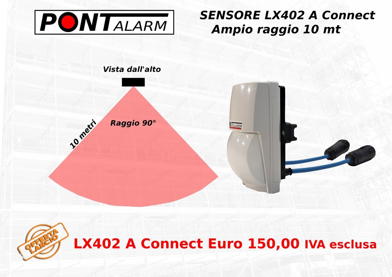 Sensore Pontalarm LX402 A  Connect Ampio raggio